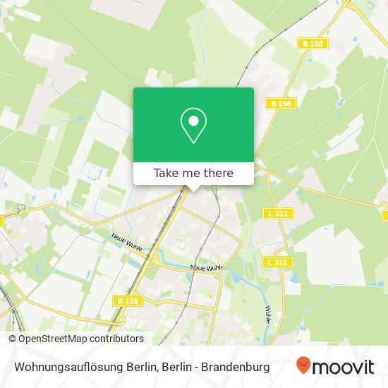 Wohnungsauflösung Berlin, Klandorfer Straße 16 Karte
