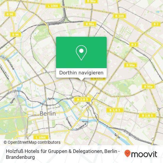 Holzfuß Hotels für Gruppen & Delegationen Karte