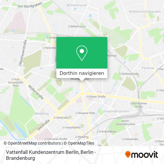Vattenfall Kundenzentrum Berlin Karte