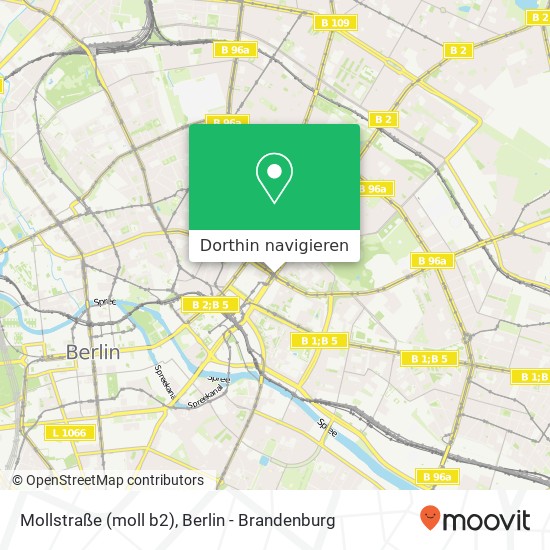 Mollstraße (moll b2), Prenzlauer Berg, 10249 Berlin Karte