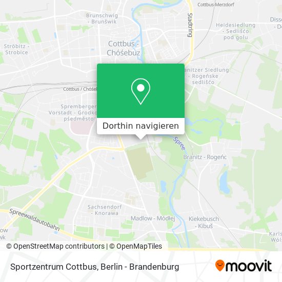 Sportzentrum Cottbus Karte