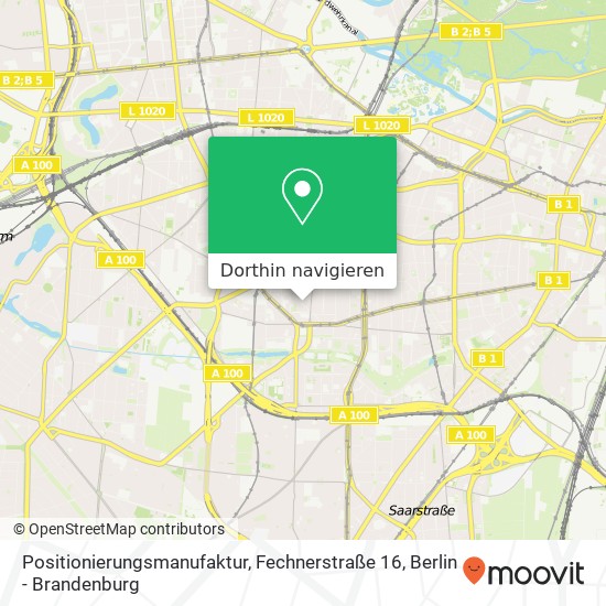 Positionierungsmanufaktur, Fechnerstraße 16 Karte