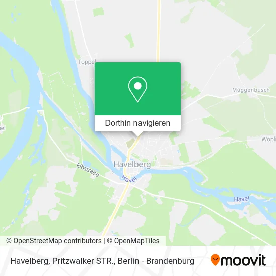 Havelberg, Pritzwalker STR. Karte