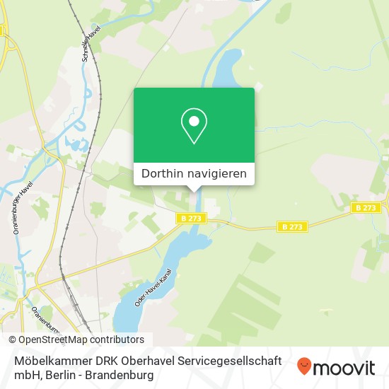 Möbelkammer DRK Oberhavel Servicegesellschaft mbH Karte