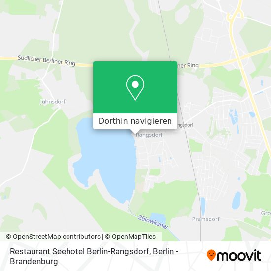 Restaurant Seehotel Berlin-Rangsdorf Karte