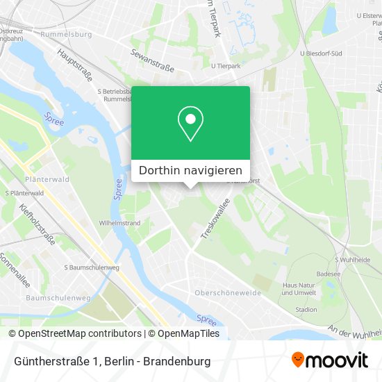 Güntherstraße 1 Karte