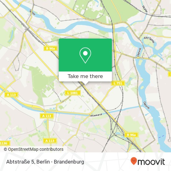 Abtstraße 5, Adlershof, 12489 Berlin Karte