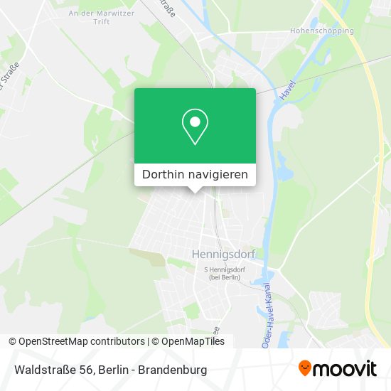 Waldstraße 56 Karte