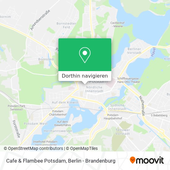 Cafe & Flambee Potsdam Karte