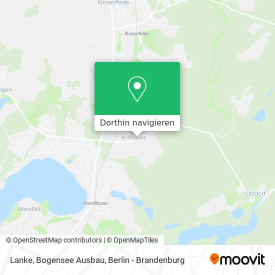 Lanke, Bogensee Ausbau Karte