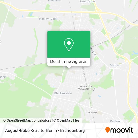 August-Bebel-Straße Karte
