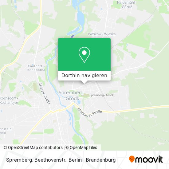 Spremberg, Beethovenstr. Karte