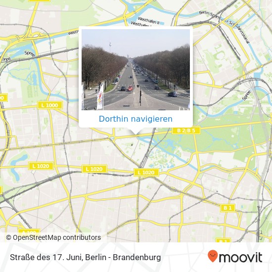 Straße des 17. Juni, Charlottenburg, 10623 Berlin Karte
