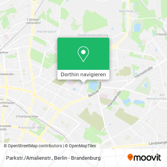 Parkstr./Amalienstr. Karte
