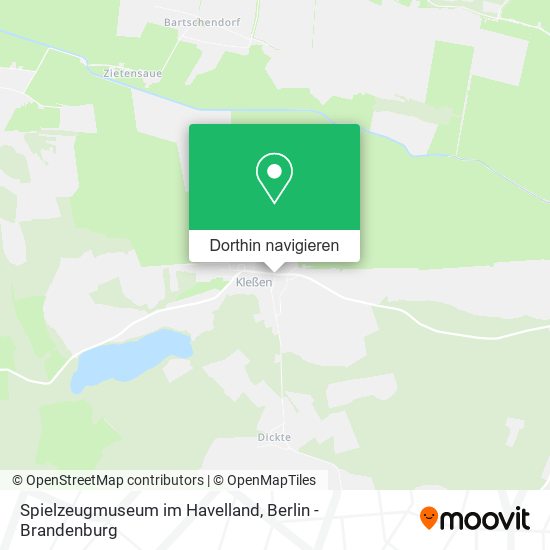 Spielzeugmuseum im Havelland Karte
