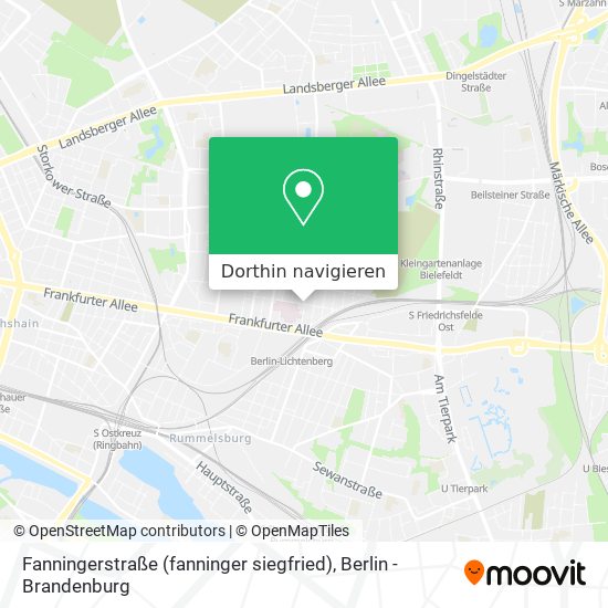 Fanningerstraße (fanninger siegfried) Karte