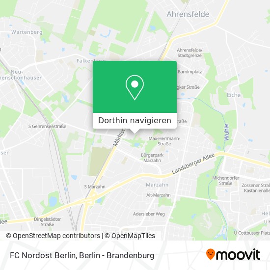 FC Nordost Berlin Karte