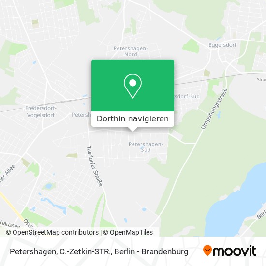 Petershagen, C.-Zetkin-STR. Karte