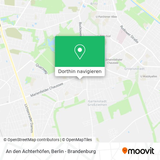 An den Achterhöfen Karte