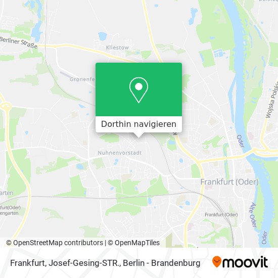 Frankfurt, Josef-Gesing-STR. Karte