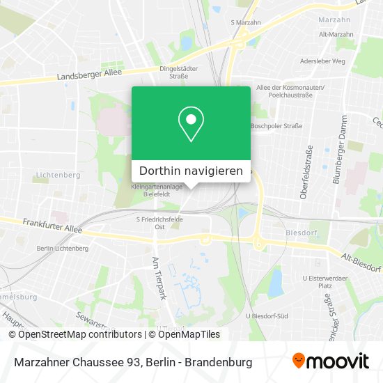 Marzahner Chaussee 93 Karte