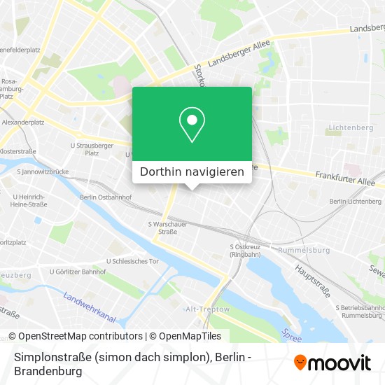 Simplonstraße (simon dach simplon) Karte