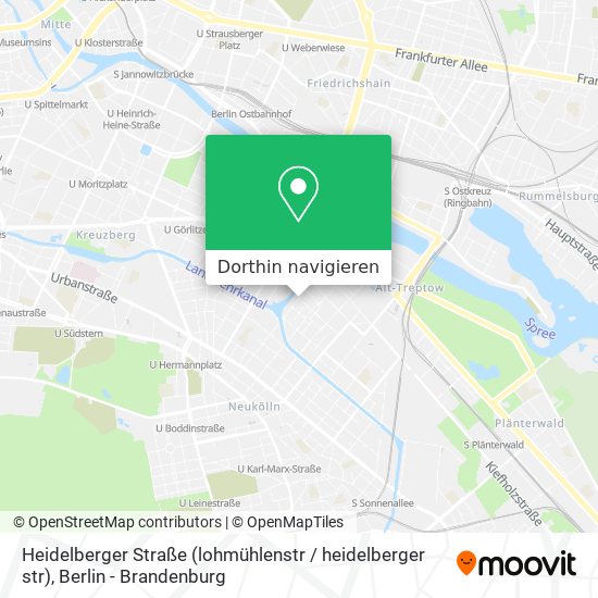 Heidelberger Straße (lohmühlenstr / heidelberger str) Karte