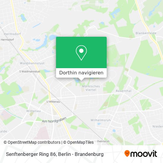 Senftenberger Ring 86 Karte