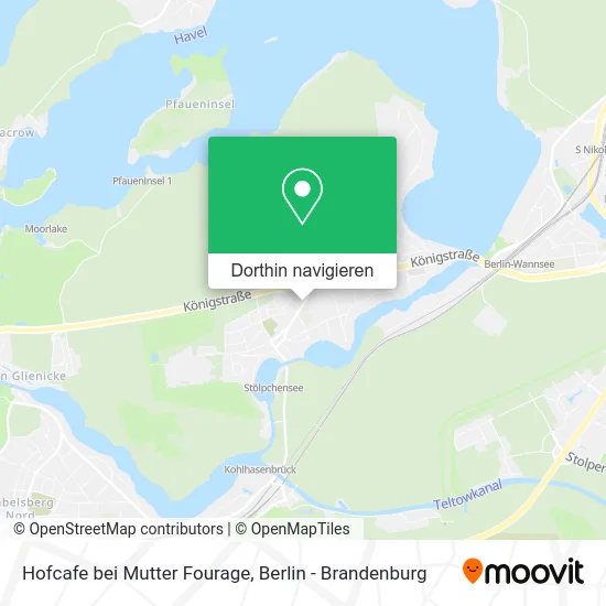 Hofcafe bei Mutter Fourage Karte