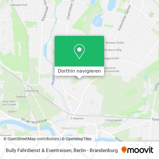 Bully Fahrdienst & Eventreisen Karte