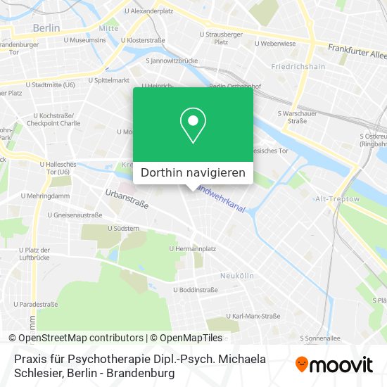 Praxis für Psychotherapie Dipl.-Psych. Michaela Schlesier Karte