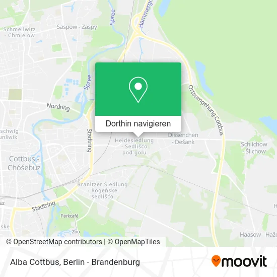 Alba Cottbus Karte