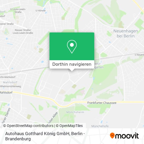 Autohaus Gotthard König GmbH Karte