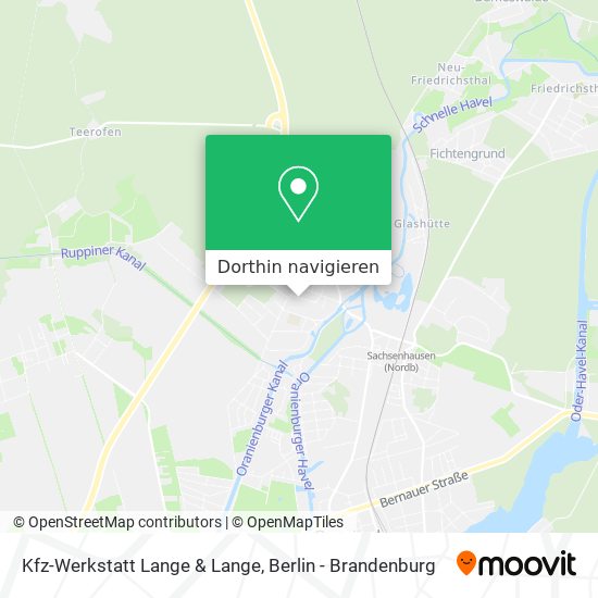 Kfz-Werkstatt Lange & Lange Karte