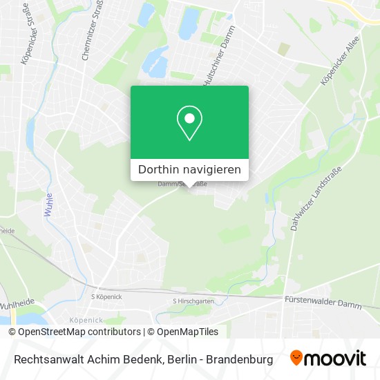 Rechtsanwalt Achim Bedenk Karte