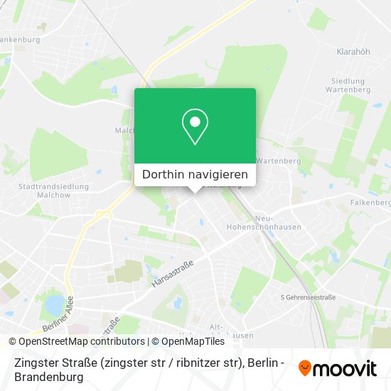Zingster Straße (zingster str / ribnitzer str) Karte