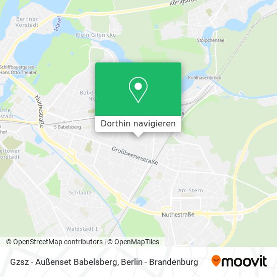 Gzsz - Außenset Babelsberg Karte