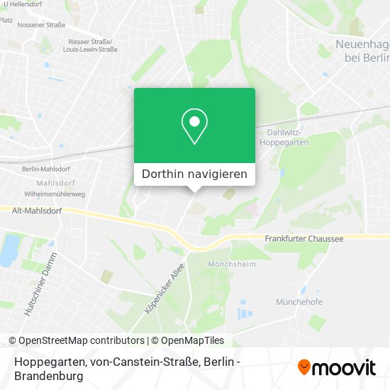 Hoppegarten, von-Canstein-Straße Karte