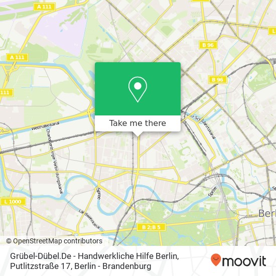 Grübel-Dübel.De - Handwerkliche Hilfe Berlin, Putlitzstraße 17 Karte
