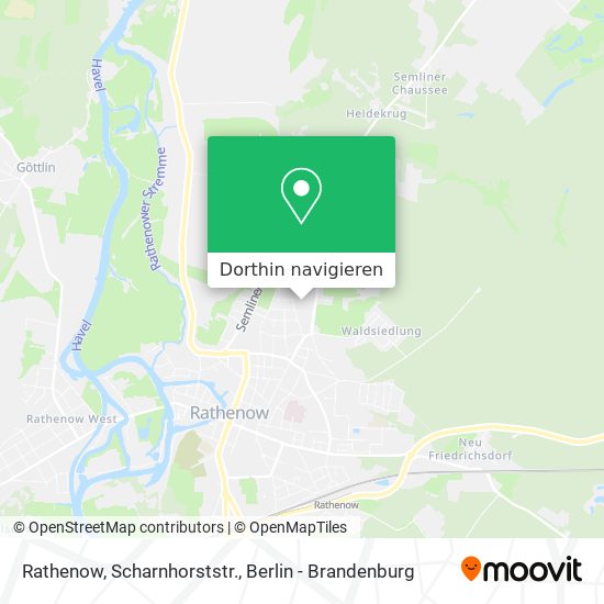 Rathenow, Scharnhorststr. Karte