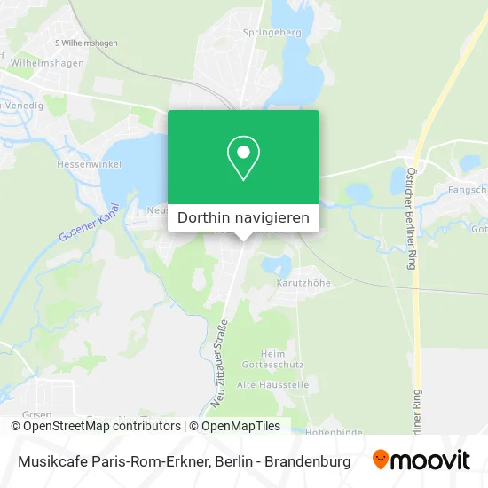 Musikcafe Paris-Rom-Erkner Karte