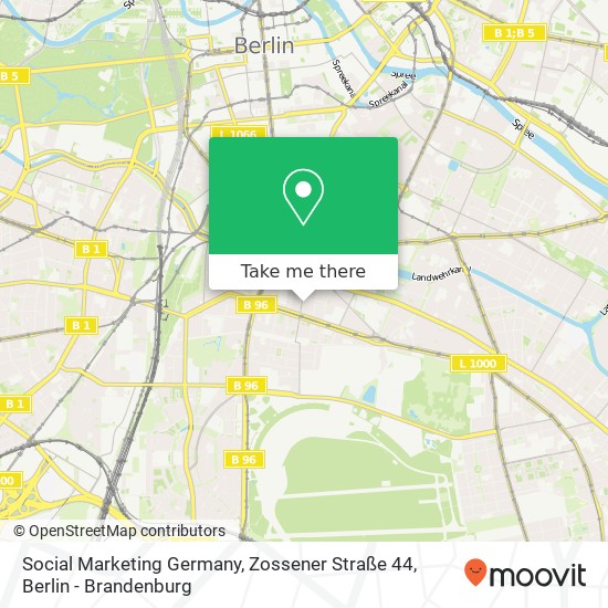 Social Marketing Germany, Zossener Straße 44 Karte