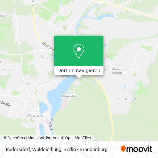 Rüdersdorf, Waldsiedlung Karte
