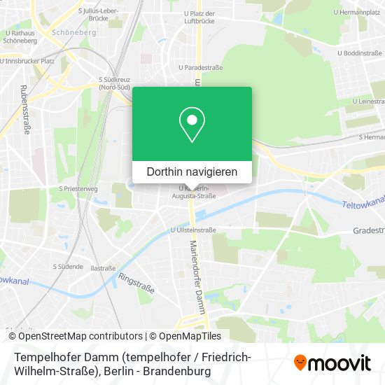 Tempelhofer Damm (tempelhofer / Friedrich-Wilhelm-Straße) Karte