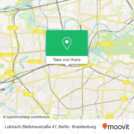 Lubitsch, Bleibtreustraße 47 Karte