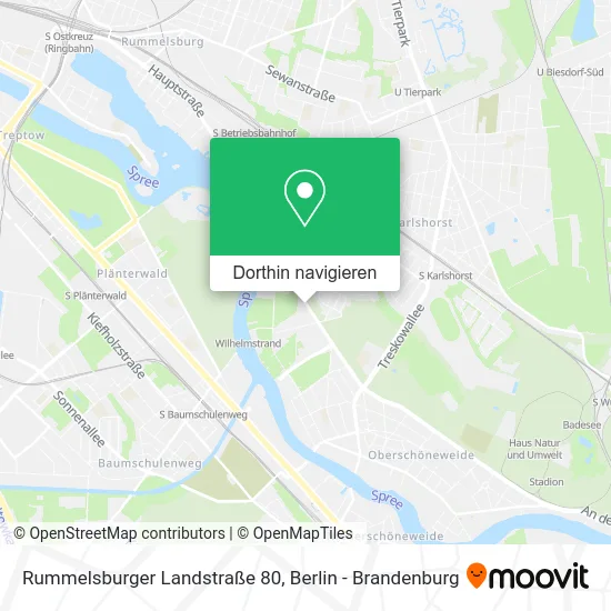 Rummelsburger Landstraße 80 Karte