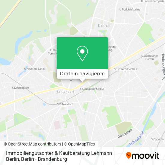 Immobiliengutachter & Kaufberatung Lehmann Berlin Karte