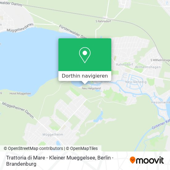 Trattoria di Mare - Kleiner Mueggelsee Karte