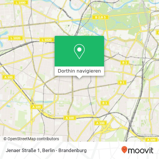 Jenaer Straße 1, Wilmersdorf, 10717 Berlin Karte