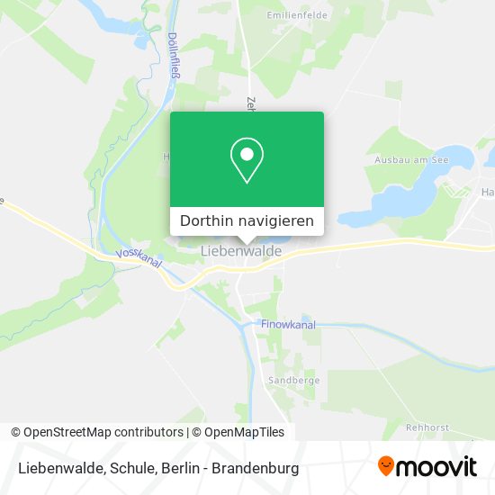 Liebenwalde, Schule Karte